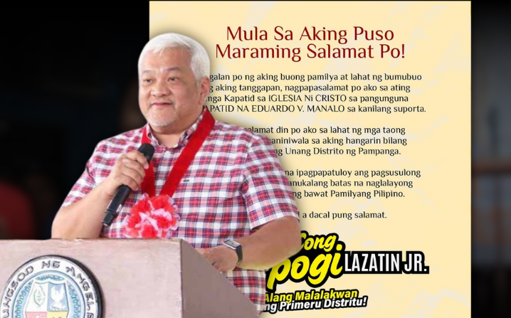 INC endorses ‘Pogi’ Lazatin for congress