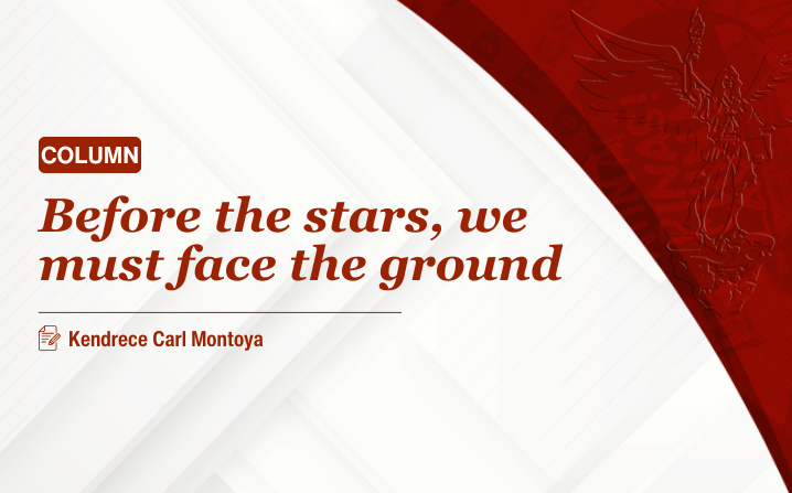 Before the stars, we must face the ground